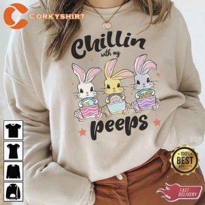 Funny Chilling With My Peeps Sweatshirt1