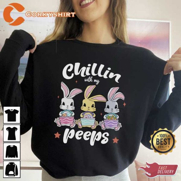 Funny Chilling With My Peeps Sweatshirt