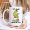 Funny Frog Go Away I’m Reading Mug