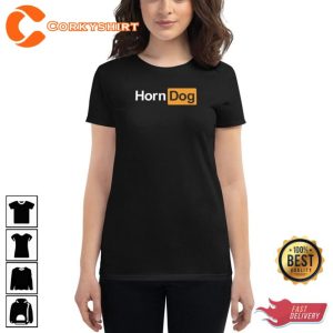 Funny Horn Dog PrnHub Style Unisex T-Shirt