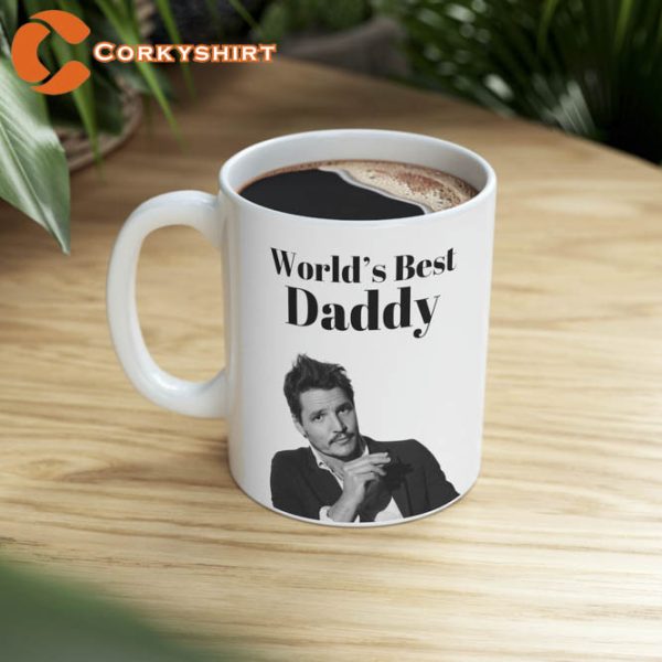 Funny Pedro Pascal World’s Best Daddy Coffee Mug