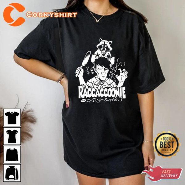 Funny Raccacoonie Everything Everywhere All At Once Cartoon Style T-Shirt