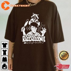 Funny Raccacoonie Everything Everywhere All At Once Cartoon Style T-Shirt4