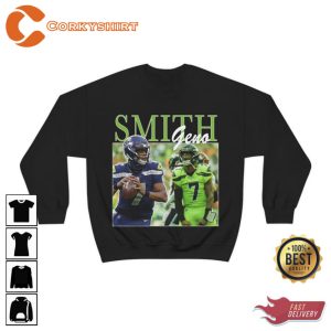 Geno Smith Vintage Sweatshirt Seattle Football Crewneck - Corkyshirt