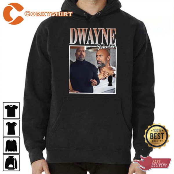 Gentleman Dwayne The Rock Johnson Collage Unisex T-Shirt Design