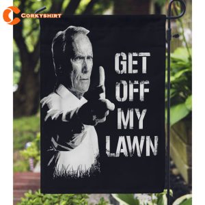 Get Off My Lawn Garden Yard Flag