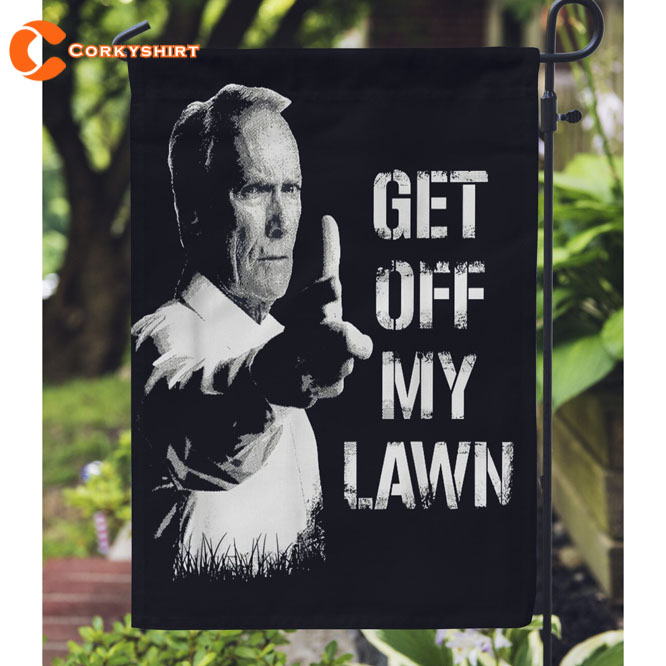 Get Off My Lawn Garden Yard Flag 2
