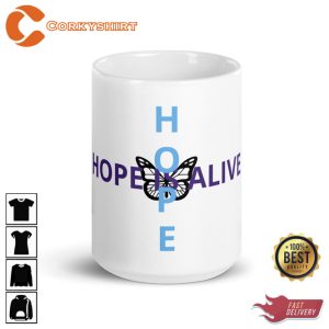 Glossy Butterfly Design Ceramic Coffee Mug4