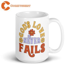 Gods Love Never Fails Hot Coffee Mug Printing (2)