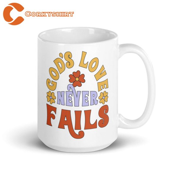 Gods Love Never Fails Hot Ceramic Coffee Mug Printing