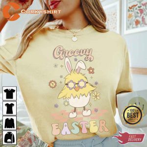 Groovy Easter Funny Peeps Oh For Peeps Sake T-Shirt (4)