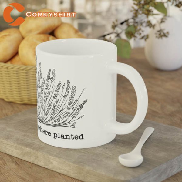 Grow Where Planted Lavender Bespoke Mug