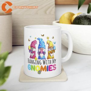 Hanging With My Gnomies Happy Bunny Gnome Easter Day 2023 Mug