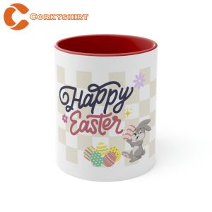 Happy Easter Accent Coffee Mug