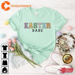 Happy Easter Babe Matching Shirt Design