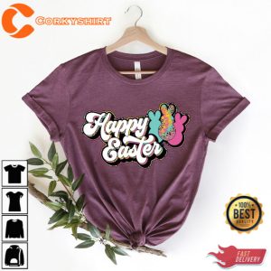 Happy Easter Bunny Ears Shirt Gift For Holiday