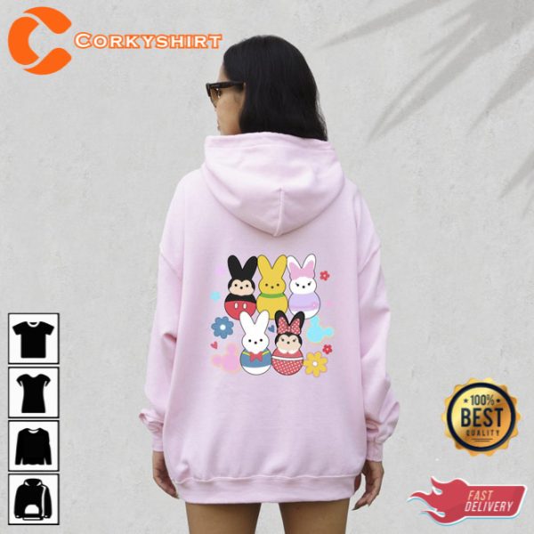 Happy Easter Day Bunny Lover Hoodie Disney Family