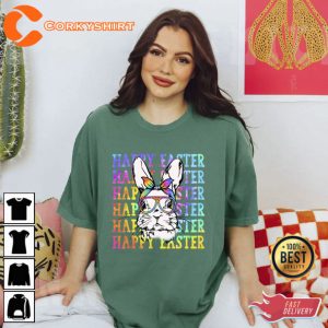 Happy Easter Day Bunny Shirt Printing
