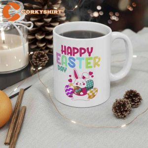 Happy Easter Day Bunny Spring Gnome Easter Egg Hunting Mug