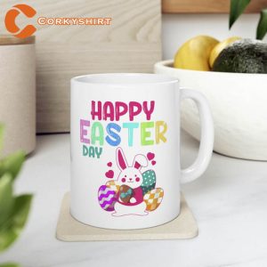 Happy Easter Day Bunny Spring Gnome Easter Egg Hunting Mug