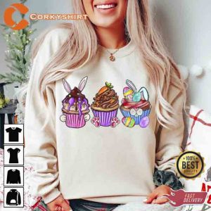 Happy Easter Day Cupcake Shirt1