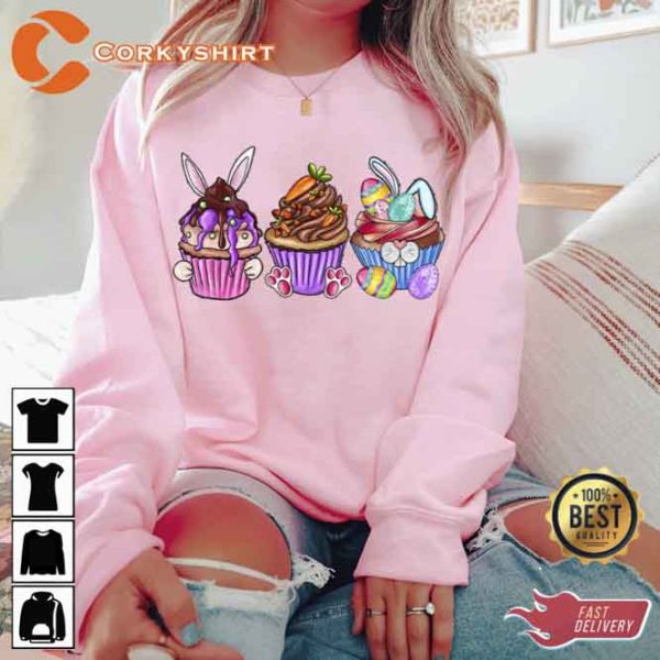 Happy Easter Day Cupcake Shirt