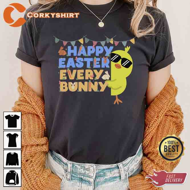 Happy Easter Every Bunny T-shirt3