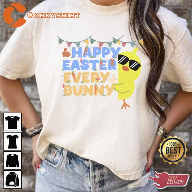 Happy Easter Every Bunny T-shirt4