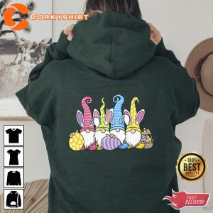 Happy Easter Gnomes Cute Bunny Hoodie3