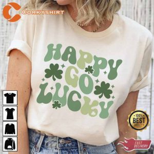 Happy Go Lucky St Patrick_s Day T-shirt1