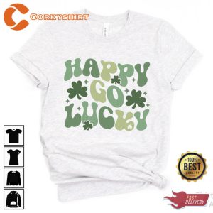 Happy Go Lucky St Patrick_s Day T-shirt2