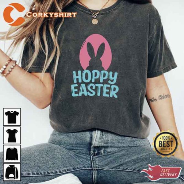 Happy Hoppy Easter Unisex Printed T-shirt