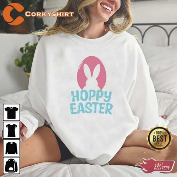Happy Hoppy Easter Unisex Printed T-shirt