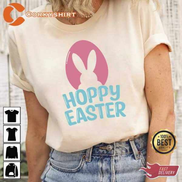 Happy Hoppy Easter Unisex Printed T-shirt