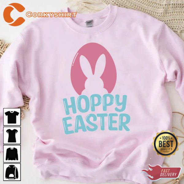 Happy Hoppy Easter Unisex Printed T-shirt