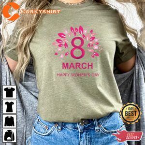 Happy International Womens Day Women Power Ladies T-Shirt