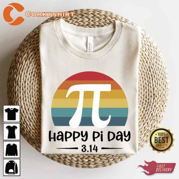 Happy Pi Day 3.14 Unisex Tee Shirt