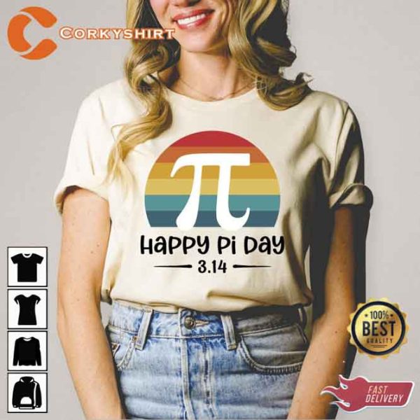 Happy Pi Day 3.14 Unisex Tee Shirt