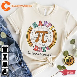 Happy Pi Day Rainbow Math Lovers Shirt