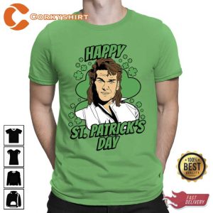 Happy St. Patrick’s Day Swayze Lucky Clover Dilly Dilly Shenanigans T-shirt