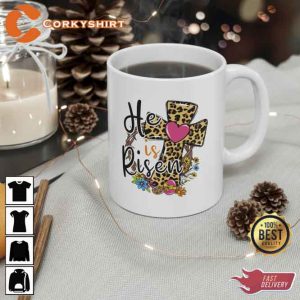 He Is Risen Cute Easter Mug3