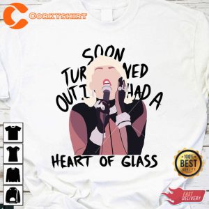 Heart Of Glass Lyrics Miley Cyrus Vintage T-Shirt 1