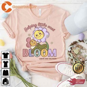 Helping Little One Bloom Labor And  Delivery Easter Unisex T-shirt