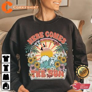 Here Comes the Sun Hippie Motivational Gift Tee6