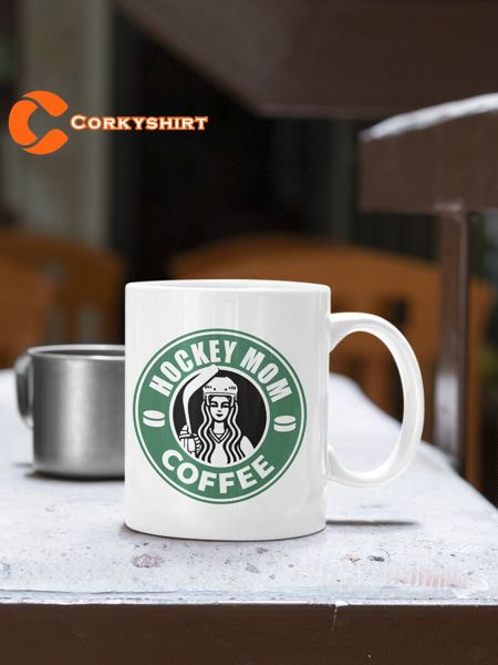 Hockey Mom Coffee Starbuck Badge Mug