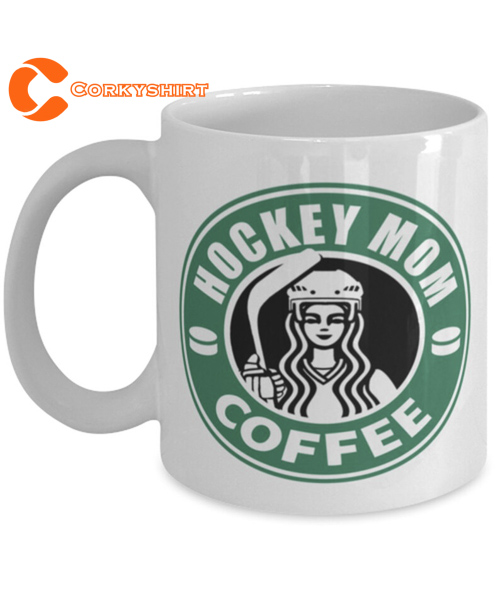 Hockey Mom Coffee Starbuck Badge Mug