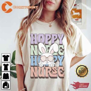 Hoppy Nurse Hoppy Nurse Easter T-shirt2