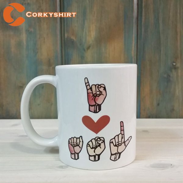 I Love Sign Language Coffee Mug