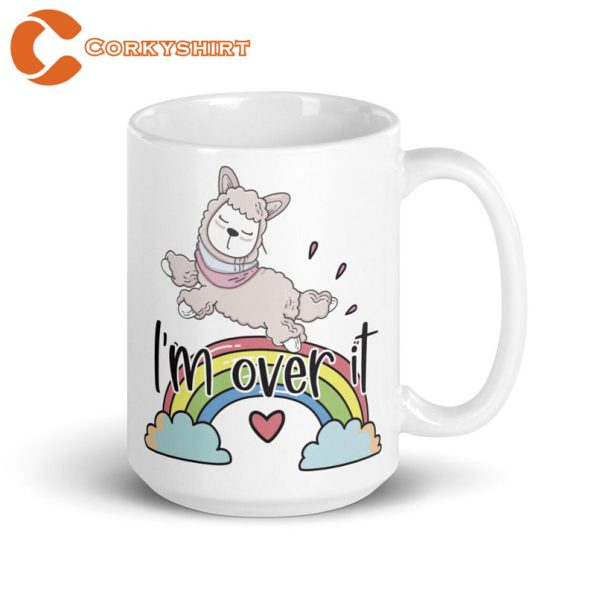 I’m Over It Llama Cute Funny Coffee Mug