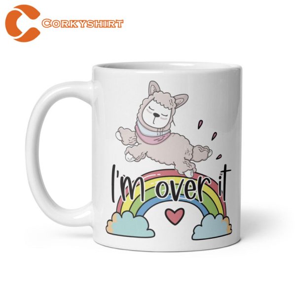 I’m Over It Llama Cute Funny Coffee Mug